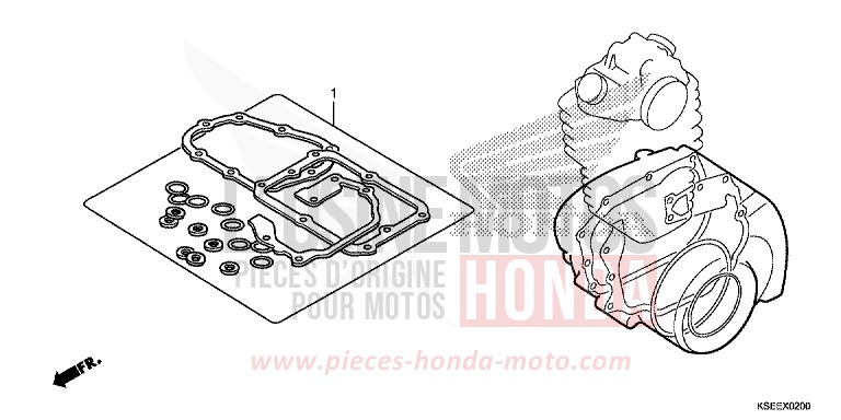 TROUSSE DE JOINT B de CRF150R "Grandes Roues" EXTREME RED (R292) 2013